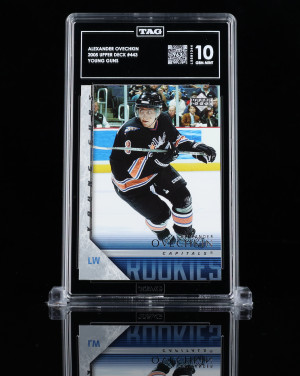 2005-06 Upper Deck Young Guns Alexander Ovechkin TAG 10 Only 2 graded higher! front